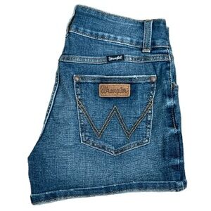 WRANGLER Women’s Denim Jean Shorts Blue Size 3